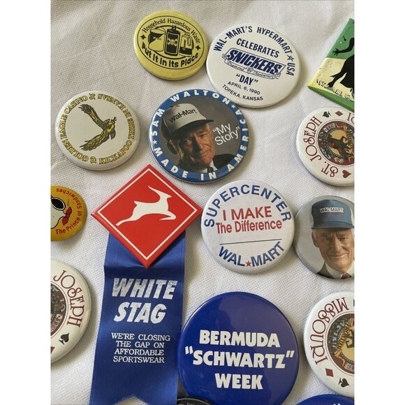 Vintage Pinback Button Collection - 30 Pcs - Wm. Dalton St. Joseph & More - Picture 12 of 12